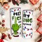 Stainless Steel Vacuum Insulated Christmas Coffee Tumbler, Cartoon Travel Mug Cup, Christmas Decor Gifts for Women, 20oz Christmas Skinny Tumblers with Lid and Straw